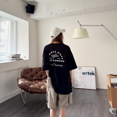 【現貨】露營獨木舟印花短T9