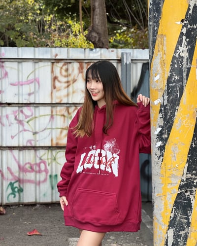 【街頭C位新品現貨】煙霧叛格牛奶絨帽T4