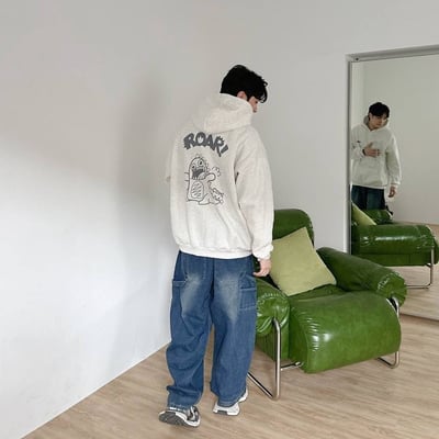 【現貨】ROAR！恐龍塗鴉印花帽T3