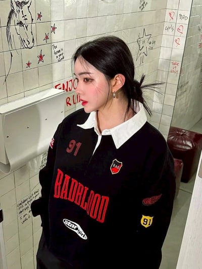 【現貨】BADBLOOD 91刺繡賽車風POLO衫1