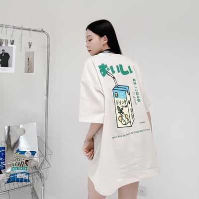 【現貨】日系柚子貓果汁短T8