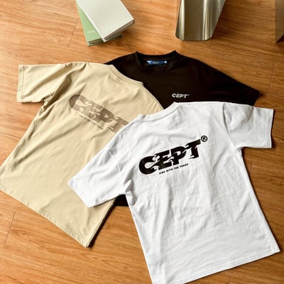 【現貨】火焰字體厚版膠印短T14