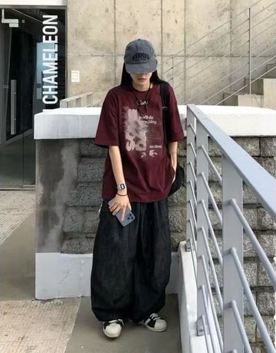 【現貨】幻影模糊字母印花短T10