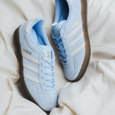 【現貨速發】ADIDAS GAZELLE INDOOR 雲朵藍 寶寶藍 淡水藍 德訓鞋｜JI27172