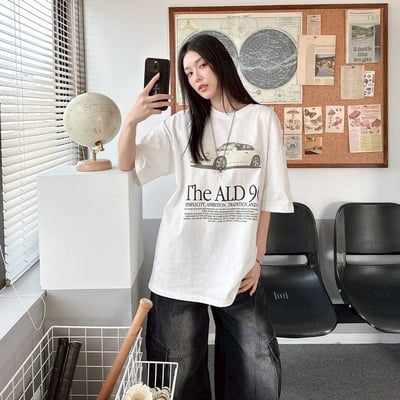 【現貨】The ALD 964復古跑車印花短T3