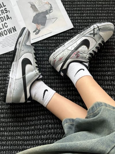 【訂製款】Nike Dunk Low 墨染十字星1