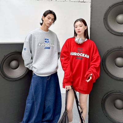 【現貨】AUROCEAN 2000 刺繡大學T1
