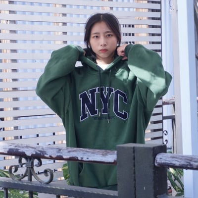 【現貨】NYC刺繡重磅帽T3