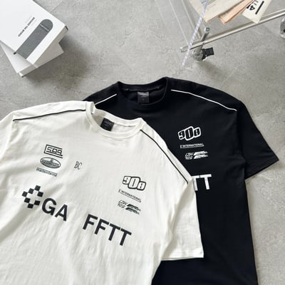 【現貨】立體車邊賽車風短T12