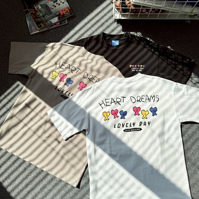 【現貨】HEART DREAMS三色愛心人印花短T15