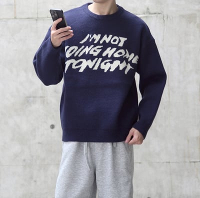 【現貨】英文字母短寬超親膚彈力針織毛衣6