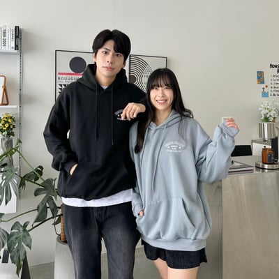 【現貨】復古遊戲搖桿印花刷毛帽T2