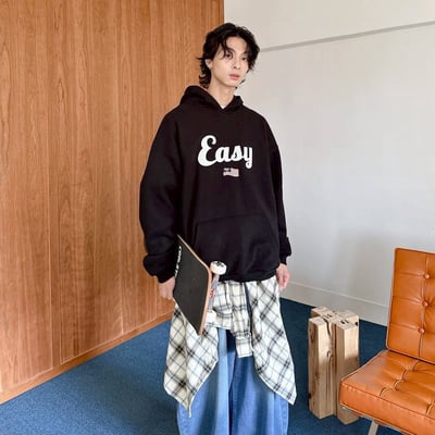 【現貨】Easy美國旗刺繡帽T4