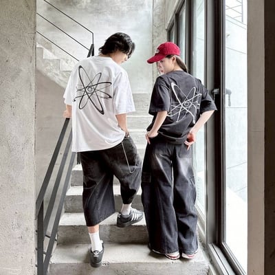 【現貨】concept design刺繡行星圖形短T2