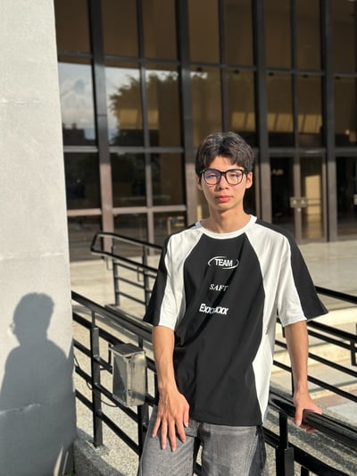 【現貨】美式撞色賽車風短T4