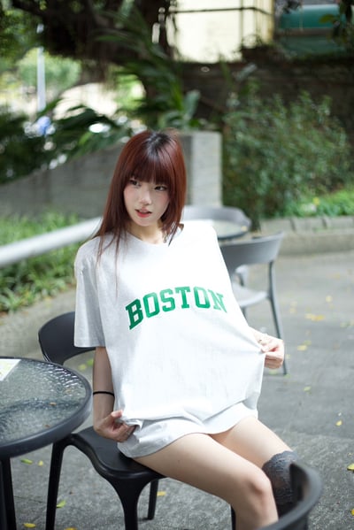 【校園風必備!!現貨速發】BOSTON印花短T6