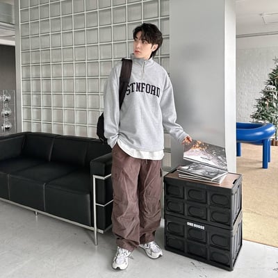 【現貨】STNFORD 毛巾繡小高領衛衣9