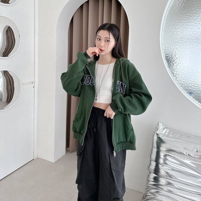 【現貨】BROOKLYN 英字刺繡連帽外套5