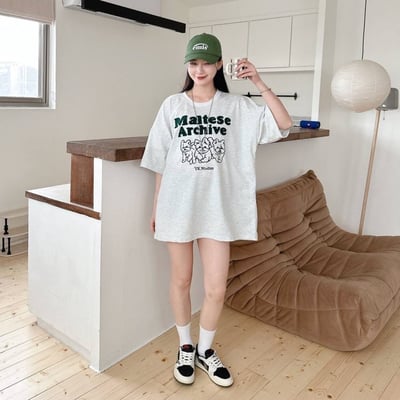 【超Q現貨】植絨刺繡馬爾濟斯短T4