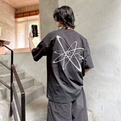 【現貨】concept design刺繡行星圖形短T4