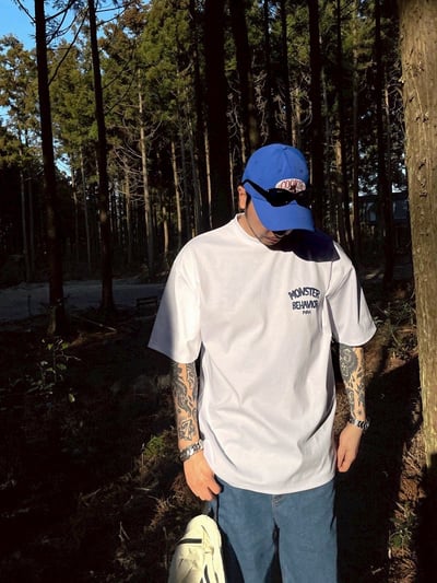 【SORONA® 涼感現貨】MONSTER BEHAVIOR 怪獸插畫印花短T3