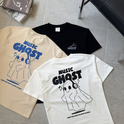 【現貨】music ghost音樂幽靈印花短T8