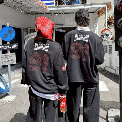 【現貨】BADBLOOD 91刺繡賽車風POLO衫10