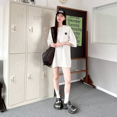 【SORONA® 涼感現貨】煤炭球刺繡短T8