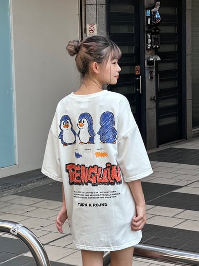 【現貨】PENGuiN塗鴉企鵝印花短T10