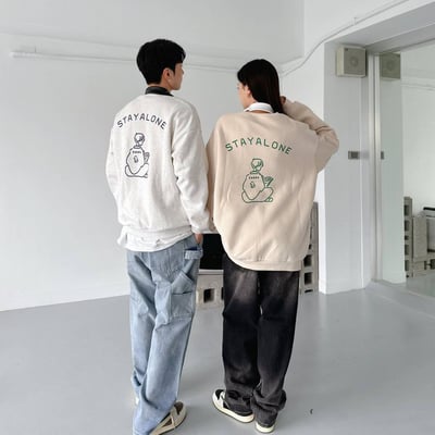 【現貨】STAYALONE看書男孩大學T5