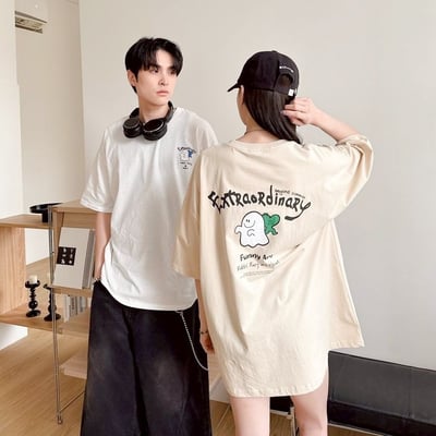 【現貨】Extraordinary幽靈愛心印花短T2