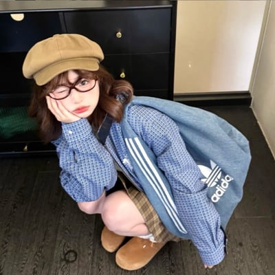 【國外連線預購 買大送小!!!】2色｜ADIDAS 牛仔丹寧單肩包大雲朵包附零錢包 IX7693 IX76942