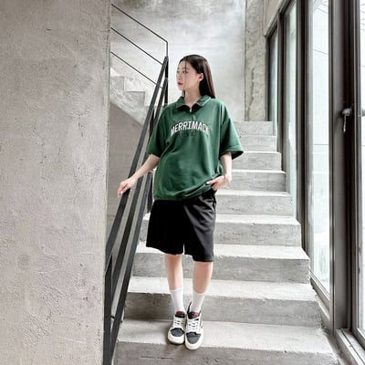 【現貨】MERRIMACK半高領拉鍊刺繡POLO衫5