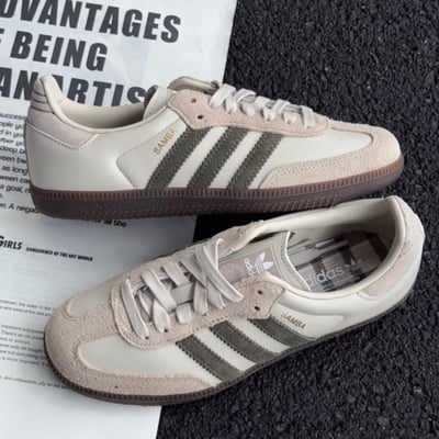 【國外限定!秋冬爆款色】ADIDAS SAMBA OG 抹茶奶灰 焦糖底｜JR08931