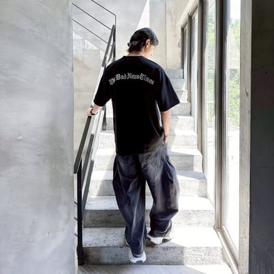 【現貨】The Bad News Gimes刺繡哥德字短T8