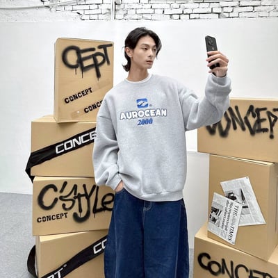 【現貨】AUROCEAN 2000 刺繡大學T6