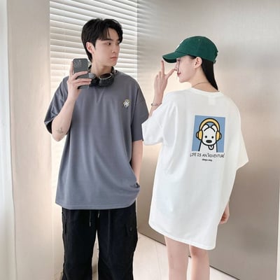 【現貨】耳機狗狗印花短T1