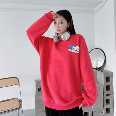 【現貨】發泡字母花朵印花大學T10