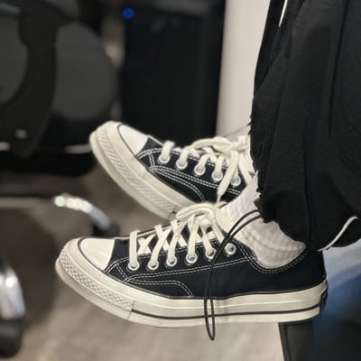 【必入經典款】Converse Chuck Taylor 1970s 低筒黑色帆布經典復古162058C/調貨1