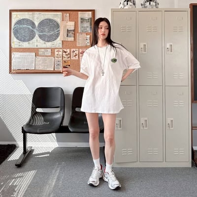 【現貨】CLOVER幸運草恐龍印花短T8