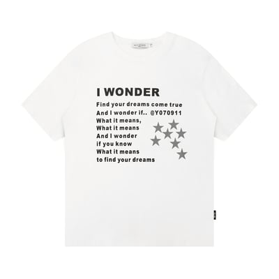 【現貨】韓系字母印花星星圖案短T12