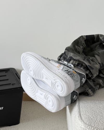 【訂製款】Nike Air Force 1 灰白塗鴉日記6