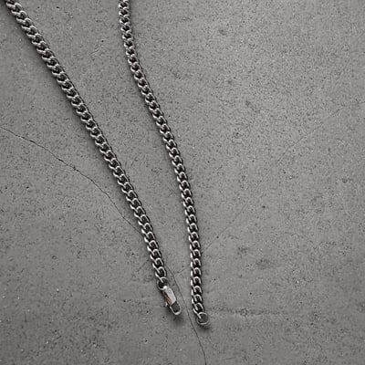 【簡約穿搭必備配件】鈦鋼金屬銀色項鍊7