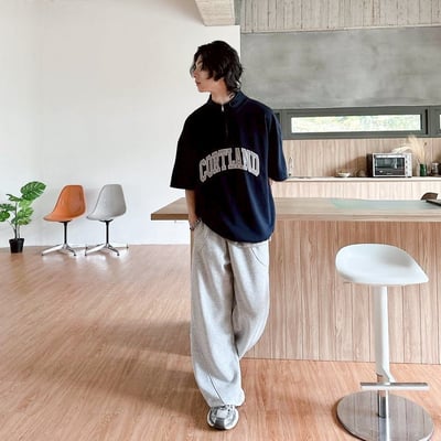 【現貨】CORTLAND立領刺繡休閒衛衣10