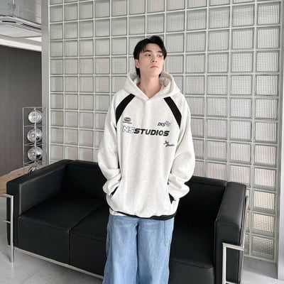 【現貨】INSSTUDIOS肩袖拼接帽T4