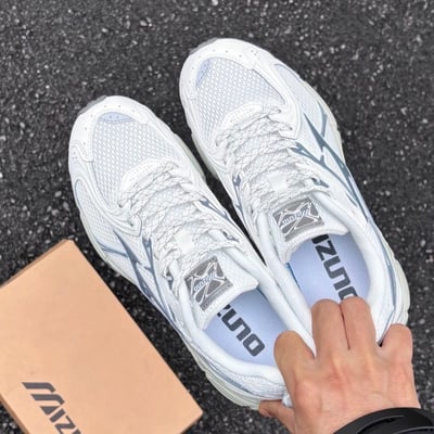 【爆款！預訂】MIZUNO SPEED 10S 白灰 復古老爹鞋 男女｜D1GH2406033