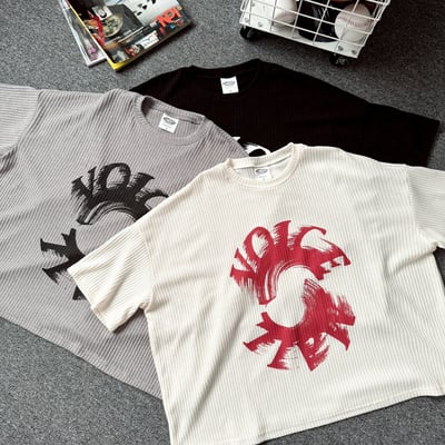 【現貨】VOICE旋轉殘影華夫格印花短T9