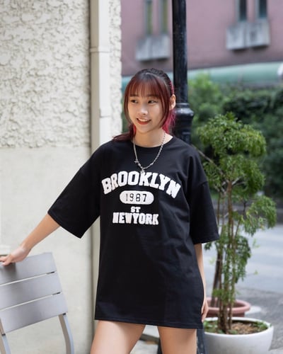 【現貨】BROOKLYN 1987美式毛巾繡短T6