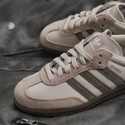 【國外限定!秋冬爆款色】ADIDAS SAMBA OG 抹茶奶灰 焦糖底｜JR08934