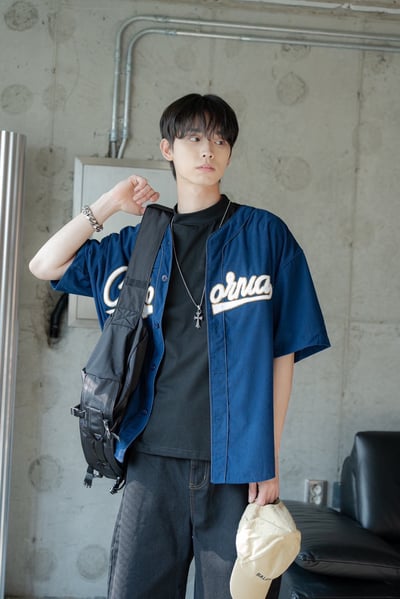 【現貨】California毛巾繡開襟球衣罩衫4